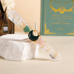 Handmade Crystal Wand Natural Stone Scepter Raw Gemstone Magic Wand Healing Tool White Crystal A