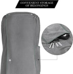 Sauna Skirt for Women with Pockets and Buttons Long Towel Grey