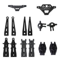 XLH Hosim 9125 RC Car Parts Kit, 14pcs Black Control Arms, Stub Axle, Bumper, Compatible with Hosim 9125