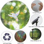 54 Pieces Birds Static Window Clings Anti Collision Window Decals for Bird Strikes, Glass Door Window Stickers, Stop Birds Flying into Windows, Hummingbird Style