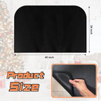 Fireplace Mat, Hearth Rug Fireproof, Fireplace Floor Mat, Fireproof Rug for Fireplaces and Woodstoves,Fire Resistant Fireplace Rug, D Shaped, Size 40" x24"