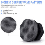 3 Pieces Tire Shine Applicator Tire Dressing Applicator Pads Tire Sponge Applicator Foam Tire Gel Wet Applicator Car Detailing Reusable Cleaning Supplies for Tire Shine (Gray,4.33 Inch)