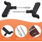 32 Pieces Tire Repair Kit with Plug Tire Plug Kit Tire Plug Repair Kit T Handle Tire Repair Tools to Fix Punctures and Plug Flats for Truck, Rv, SUV, ATV, Motorcycle, Car, Tractor, Trailer