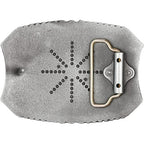 Men's American Western Belt Buckle Knight Vintage Initial Letters A to Z Alphabet Cowboy Rodeo Belt Buckle
