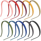 Headbands for Glasses Wearers 10Pcs, Sunglasses Headband for Women Girls, No Headache Headband Flex, Comfortable Headbands Non-slip, Square Headband, Matte Plastic Headbands No Pressure