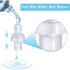6 Pack One Way Check Valves, 1/2" (12mm) Hose Barb Non Return Ozone Resistance Plastic Valve Pump for Fuel Oil Water Air Gas