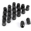 Black Knight M12x1.5 Wheel Lug Nuts, One-Piece Design Bulge Acorn Chrome Lug Nuts for Ford Fusion, Mazda, Chevy Equinox, 20 Count