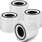 4 Pack 240 Replacement Filter Compatible with Puro 240 Air Purifier, 3-in-1 True HEPA 14 Filter Replacement Fit for 240 Air Purifier, Grade True HP-14 with Activated Carbon