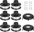 88175 Trimmer Spool Replacement Parts for Toro 51256, 51301, 51302, 51303, 51304, 51305, Replacement Spring and Spool Cap for 10" to 15" Trimmers(3+1+1), 6 Spools 2 Spring 2 Cap