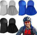 Helmet Liner with Neck Mask, Cooling Skull Cap Sweat Wicking Cap with Tail Sun Cycling Running Neck Protection Hat