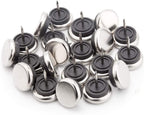 20pcs Round Heavy Duty Furniture Pads, Nail On Furniture Sliders Hardwood Floor Protectors Metal Nail On Glides for Chair Table Desk Cabinet Sofa Couch Leg Feet Non Slip Glides (Dia 19mm)