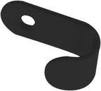 Stainless Steel J Hook, Sturdy Heavy Duty Picture Hanger,Wall Mounted Hook Hardware,Metal Mini J Hook,20PCS Coat Hooks with Screws for Wall Picture Frames (Black, 35 * 16mm/1.37 * 0.62")