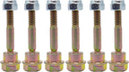 （Pack of 6 ） 580790401 588077502 Replacement Shear Bolts & Nuts Kit for Husqvarna 539976978, 595086601 2 Stage Snow Blowers/Snow Throwers 570XP 575XP 576XP