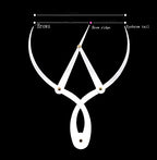 Golden Mean Calipers Golden Ratio Calipers Stainless Steel Eyebrow Ruler 1:1.618 Measure Tool for Tattoo Makeup
