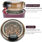 Mini Peanut Butter Machine, Portable Peanut Grinder with Transparent Protective Cover and Brush, 150W Strong Motor Power and Efficient Grinding, Silent and Practical, for Home and Kitchen