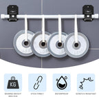 8PCS No Drill Curtain Rod Brackets,Nail Free Adjustable Curtain Rods No Drilling,Self Adhesive Curtain Rod Holder,Perforated Curtain Rod Hook,Non Screw Stick On Sticky Black Drape Pole Hanger Black