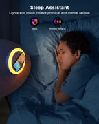 Bluetooth Speaker with Lights, Wireless Charging Speaker, Best Birthday Gift Ideas Teenage,Applicable for Bedroom/Teen Girl Gifts/Please use The Original Adapter(5W Wireless Charging)