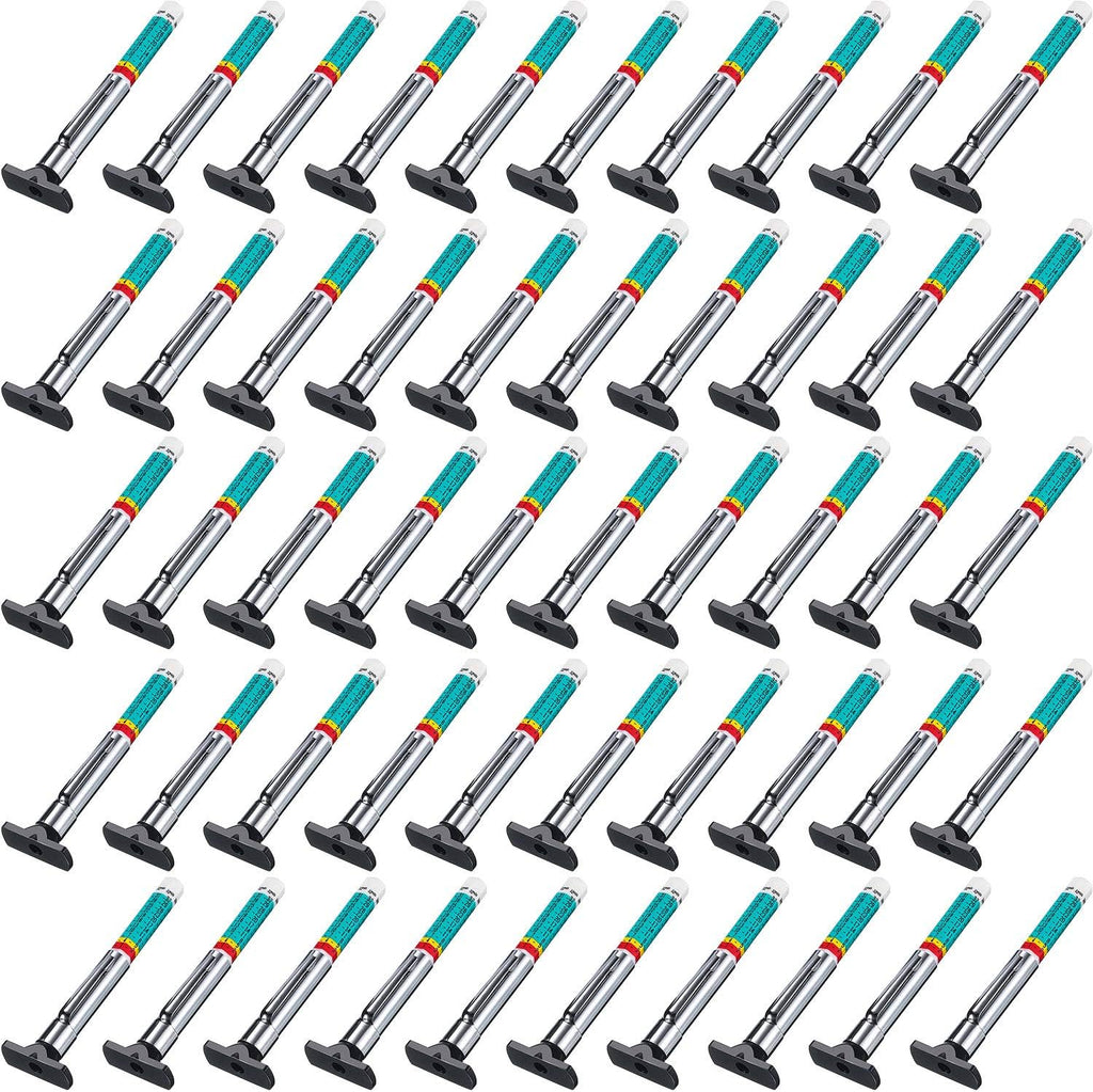 50 Packs Tyre Tread Depth Gauge Color Coded Tire Depth Gauge Tool Tire Tread Accurate Measurement Tools, Green