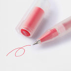 Gel Ink Ballpoint Pens 0.38mm Set of 9 Pack (5 Black 2 Blue 2 Red) Red-2