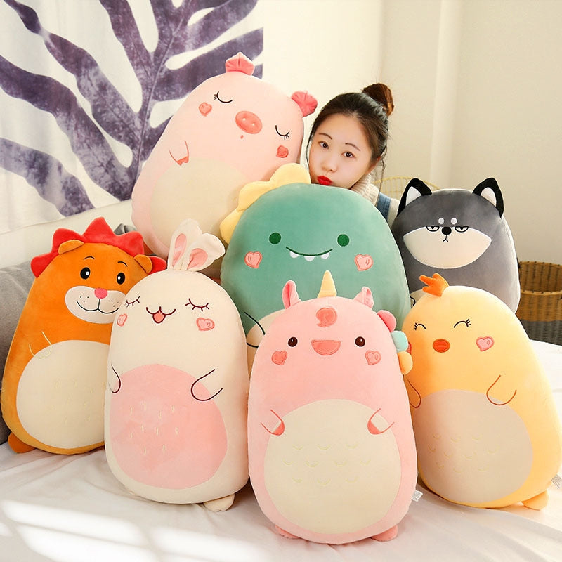 Squishmallow Plush Pillow 80cm Animal Dinosaur 60cm Unicorn Kawaii Doll