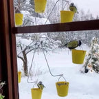 Bird Feeder Carousel Toy With Water Bottle and Food Dish