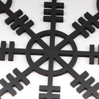 Metallic Viking Wall Art Nordic Compass Decor for Bedroom Living Room