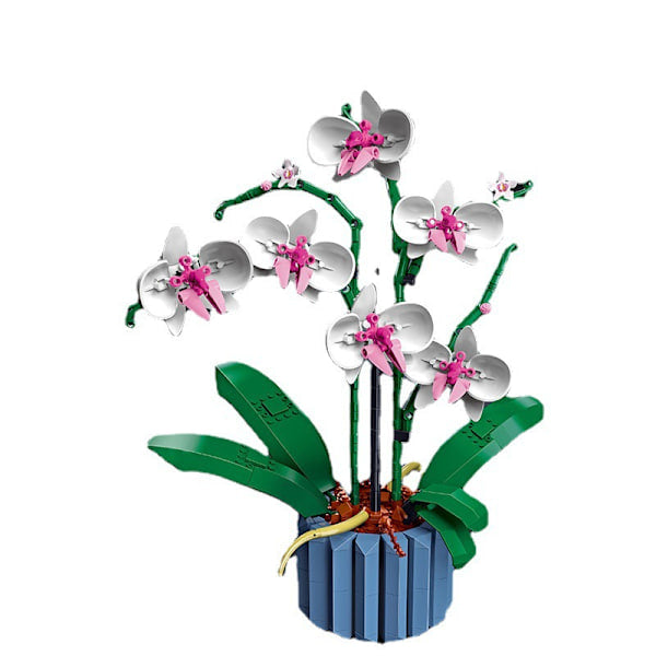 LEGO Compatible Flower Bouquet Building Blocks Set 10280, Roses \u0026 Moth Orchid Construction Toy with Valentine's Day Gift