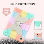Compatible with Samsung Galaxy Tab A9 Plus 463 Butterfly Shockproof Hybrid Case