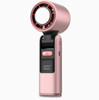 Portable Fan Handheld Mini Turbo Fan Battery ? High Speed Powerful Ice Cooling 5 Speed Adjustable Rechargeable Personal Fans for Beach Camping Travel Working ?Cherry Blossom Pink?