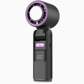Portable Fan Handheld Mini Turbo Fan Battery ? High Speed Powerful Ice Cooling 5 Speed Adjustable Rechargeable Personal Fans for Beach Camping Travel Working ?Starry Gray?