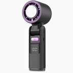 Portable Fan Handheld Mini Turbo Fan Battery ? High Speed Powerful Ice Cooling 5 Speed Adjustable Rechargeable Personal Fans for Beach Camping Travel Working ?Starry Gray?