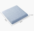Square bar stool cushion with ties, breathable and non-slip square chair pad, 28*28*3.5 cm memory foam children's stool cushion (Dinosaur)
