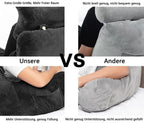 Extra Large Back Cushion with Armrests for Bed and Sofa Reading Sitting Support