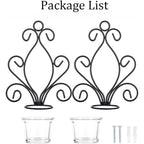 Creative Iron Wall Candle Holders Vintage Candlesticks