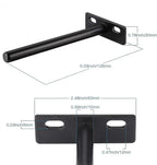 Heavy Duty Invisible Floating Shelf Bracket 4 pcs, Metal Hidden Bracket Compatible with Wood