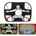 Foldable Nylon Soccer Goal for Children and Adults, Soccer Goal for Playground, Garden, Indoor and Outdoor Red
