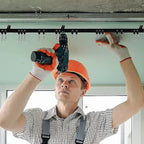 Black Bendable Ceiling Curtain Track 5 Meter Flexible Compatible with Curtains