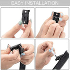 Black Bendable Ceiling Curtain Track 5 Meter Flexible Compatible with Curtains