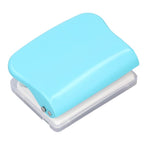 Handheld Portable Spiral Binding Machine for A4 A5 A6 A7 Paper, Round Hole Punch, Light Blue for School and Home Use