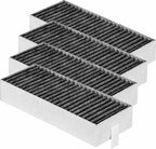 4 pcs activated carbon filter for fan cover Siemens Hz9vrcr0 17004796 / Bosch Hez9vrcr0 17004805 / Neff Z821vr0 17004806, Gaggenau CA282111-Xin