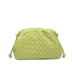 Cloud Backpack 2024 New Style Bag Ladies Cow Leather Crinkle Dumpling Bag Ladies Handbag Shoulder Bag MJ51 White 22*9*14cm