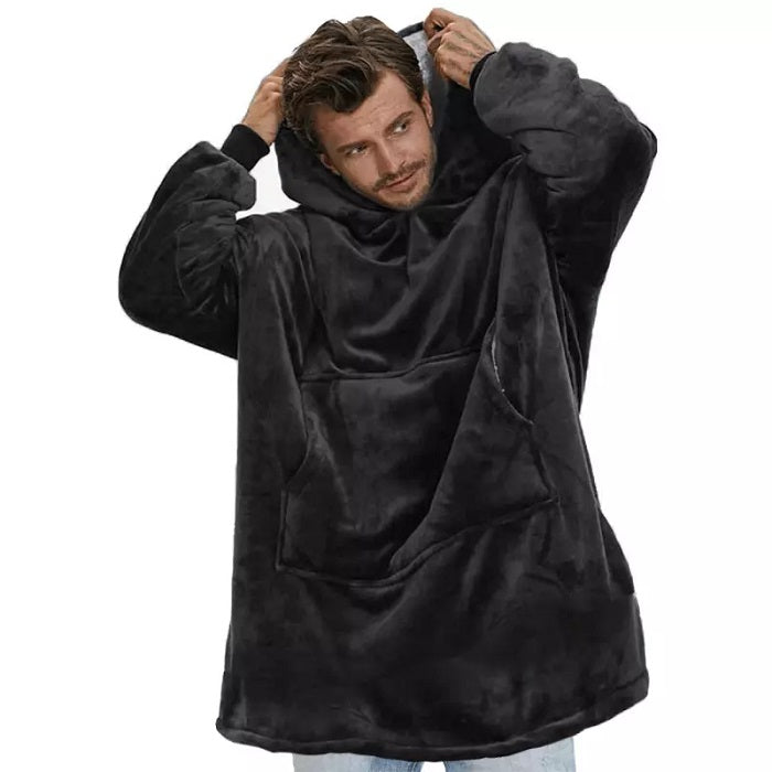 Snuggie Oversized Blanket Hoodie in Dark Blue