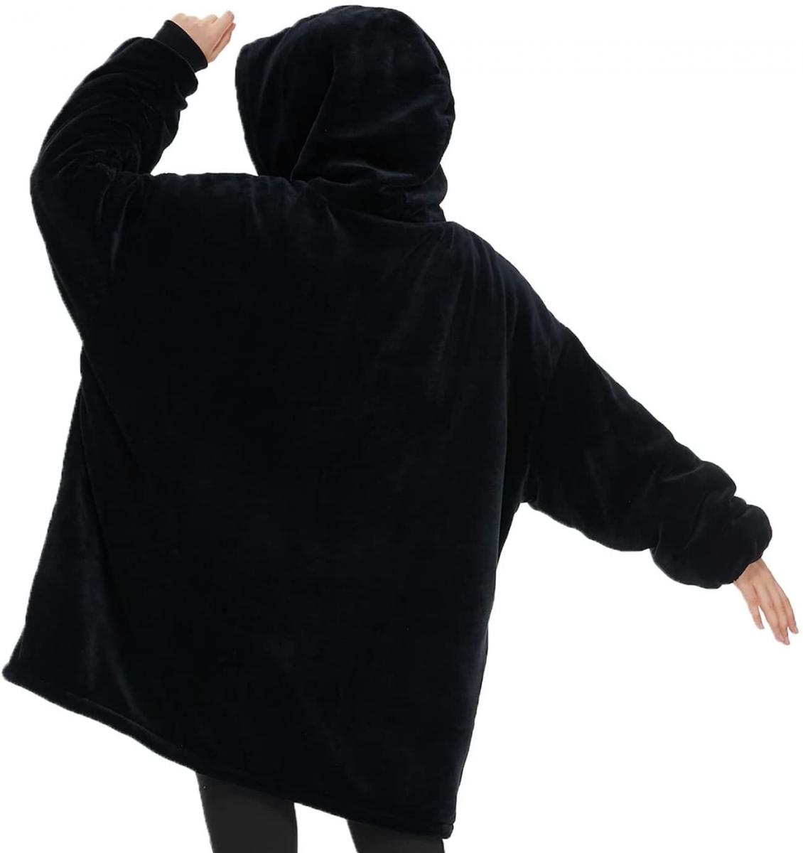 Snuggie Oversized Blanket Hoodie in Dark Blue