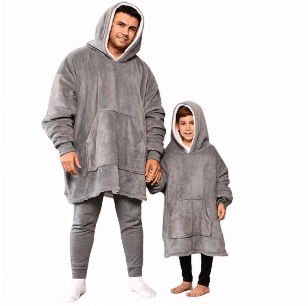 Snuggie Oversized Blanket Hoodie in Dark Blue