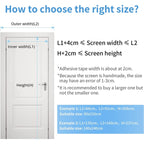 Mosquito Net Door Magnetic Fly Screen Anti-mosquito MYCARBON 80X200CM White