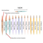 13 pairs of interchangeable needles, circular needles with 2.75 mm–10 mm
