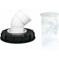 163mm Nylon Rainwater Filter with Lid, 45° Inlet, Washable, Compatible with IBC Water Tank DN 150