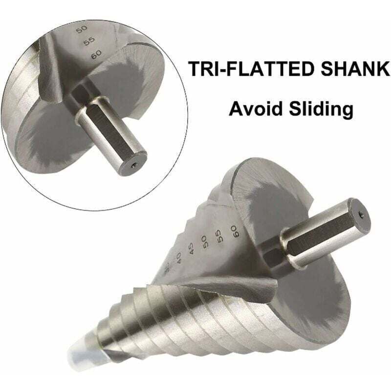 HSS Twist Drill Set 6-60mm for Metal Wood Plastic