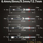 Wood Drill Bit Set for Square Holes, Compatible with Mortise and Tenon Joints, 4-Piece Woodworking Cutting Tools