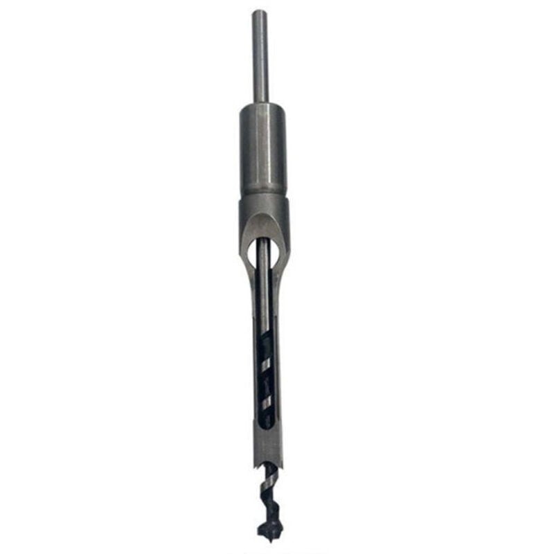 Wood Drill Bit Set for Square Holes, Compatible with Mortise and Tenon Joints, 4-Piece Woodworking Cutting Tools